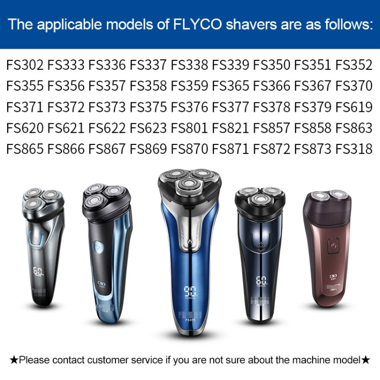 6pcs Electric Shaver USB Charging Cable for FLYCO Razor FS372 FS373 FS871 FS375 FS339 FS378 FS376 FS867, Color: Frosted