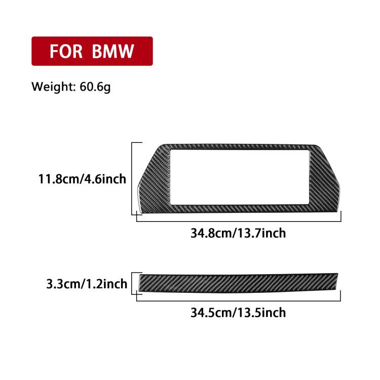 For 2019-2024 BMW 8 Series G14 Right-hand Drive 2pcs /Set Navigation Screen Frame Sticker