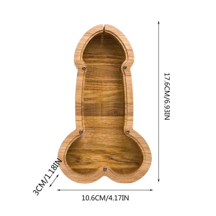 ZY-22083103 Wooden Fun Deposit Money Tank Crafts Decoration, Size: Small