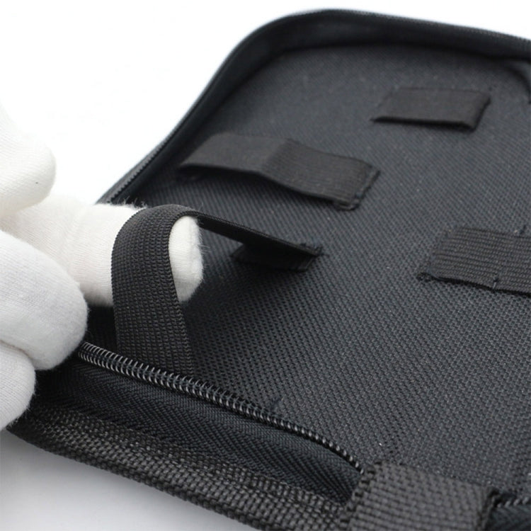 Zipper Storage Package Portable Multi-Function Tool Storage Bag, Style: B Leather+Canvas