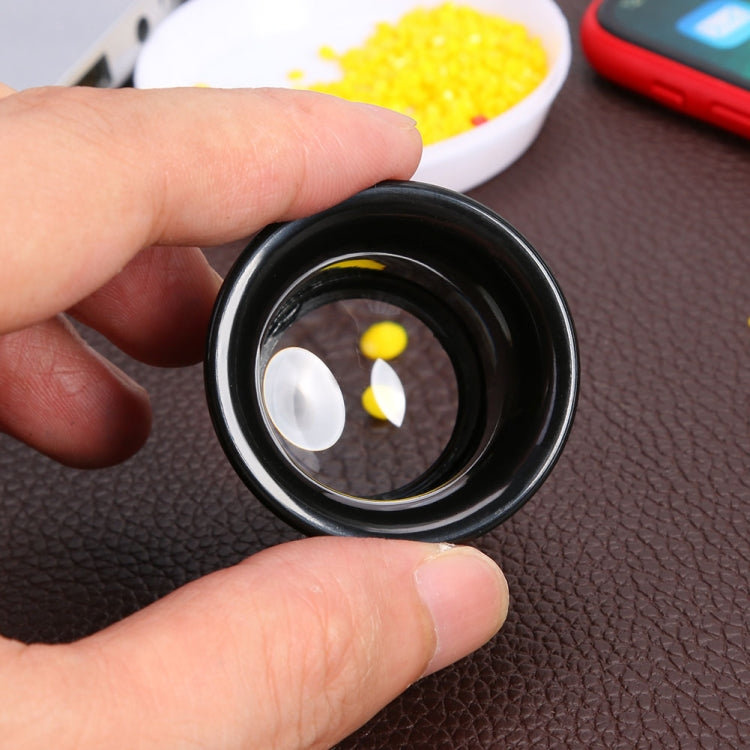 5pcs Eyepiece Magnifier Glass Lens Eyepiece Type Repair Magnifier, Times: 3X