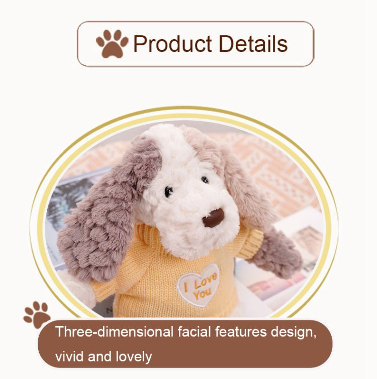 Cute Dressing Teddy Plush Toys Decorative Gift Plush Doll, Color: Naked Dog