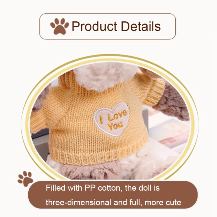 Cute Dressing Teddy Plush Toys Decorative Gift Plush Doll, Color: Naked Dog