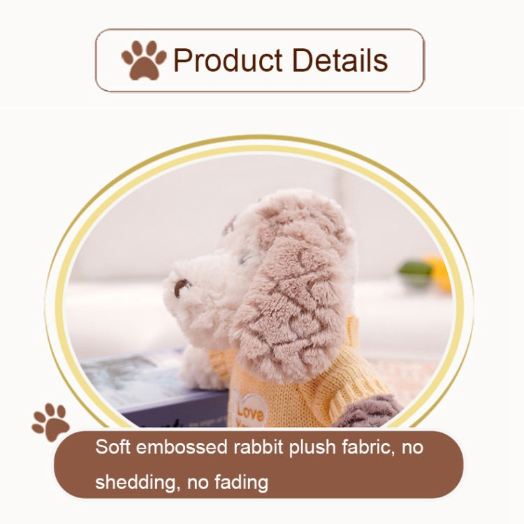 Cute Dressing Teddy Plush Toys Decorative Gift Plush Doll, Color: Naked Dog