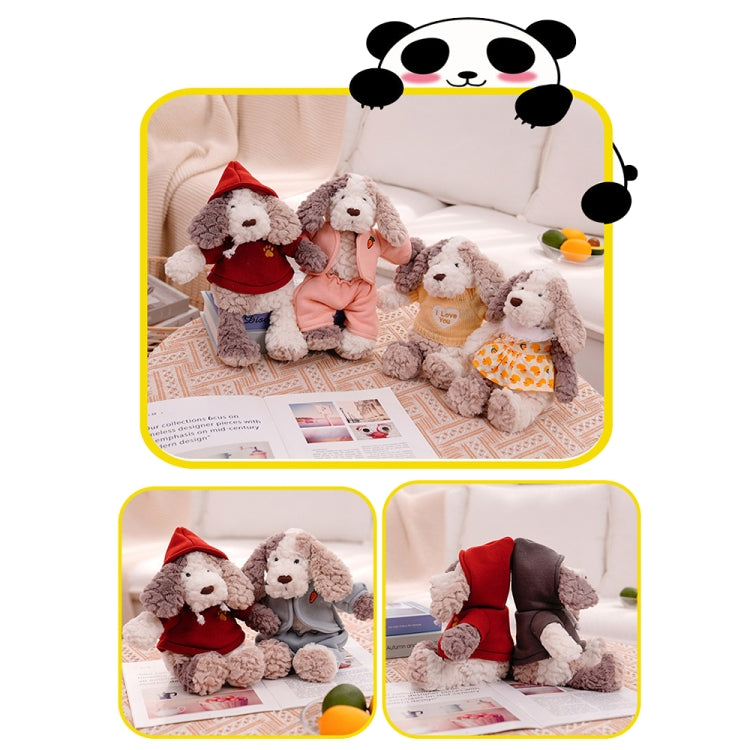Cute Dressing Teddy Plush Toys Decorative Gift Plush Doll, Color: Naked Dog