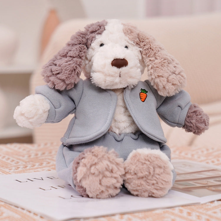 Cute Dressing Teddy Plush Toys Decorative Gift Plush Doll, Color: Gray Suit