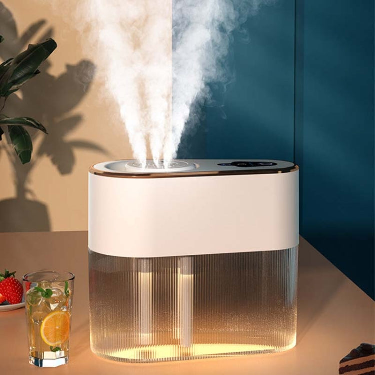 2.2L 3-hole Large Mist Humidifier Night Light Air Purifier USB Plug