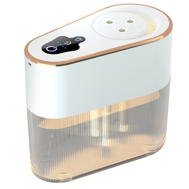 2.2L 3-hole Large Mist Humidifier Night Light Air Purifier Rechargeable With 4000 mAh Lithium Battery