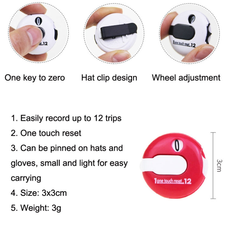 JFQ01 Golf Hat Clip Scorer Pole Marker Glove Clip Pole Gauge Golf Scorer