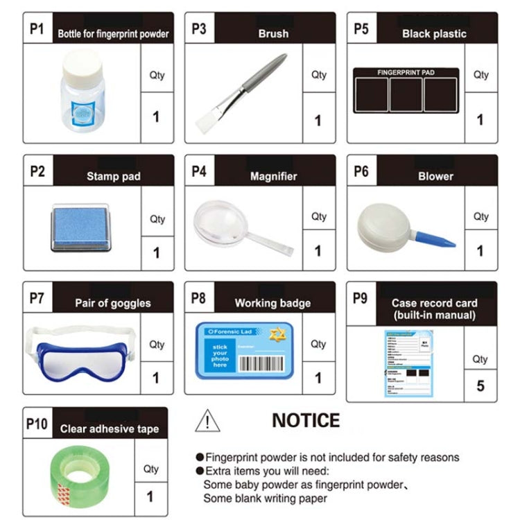 Fingerprint Verification Set Toys Science Experiments Intellectual Toys