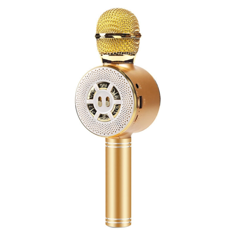 WS-669 Multifunctional RGB Light Effect Wireless Bluetooth Microphone with Audio Function