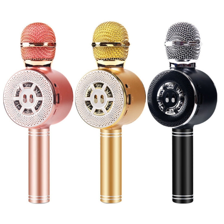 WS-669 Multifunctional RGB Light Effect Wireless Bluetooth Microphone with Audio Function
