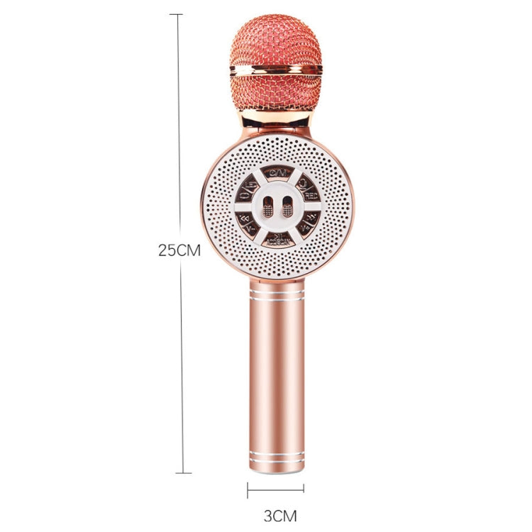 WS-669 Multifunctional RGB Light Effect Wireless Bluetooth Microphone with Audio Function