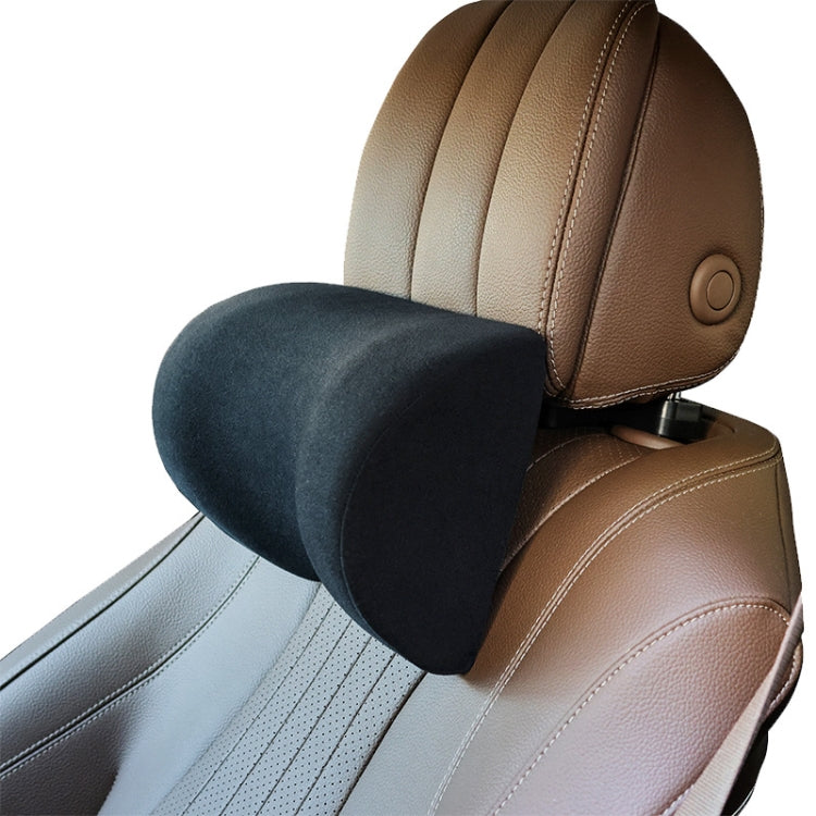 A09 5D Car Universal Adjustment U-shaped Memory Foam Headrest, Color: Black