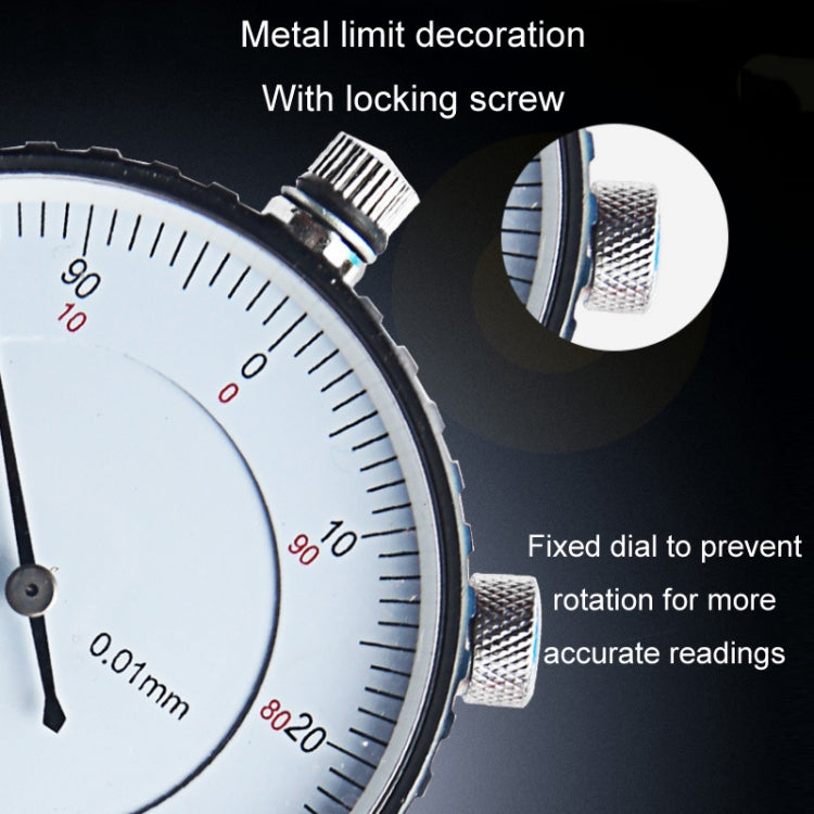 0.01mm High-precision Large Dial Pointer Dial Indicator, Specification: 0-50mm