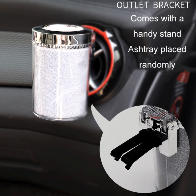 Car Air Conditioner Outlet Ashtray With LED Light(10x7.8cm)