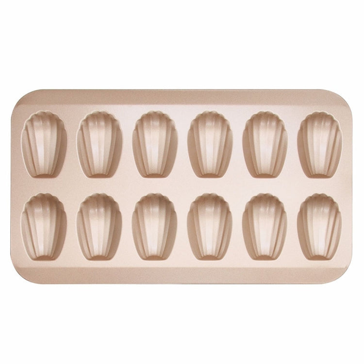 BM1067 Shell Shaped Non-stick Cake Mold Kitchen Biscuit Pan Baking Mold, Specification: Gold
