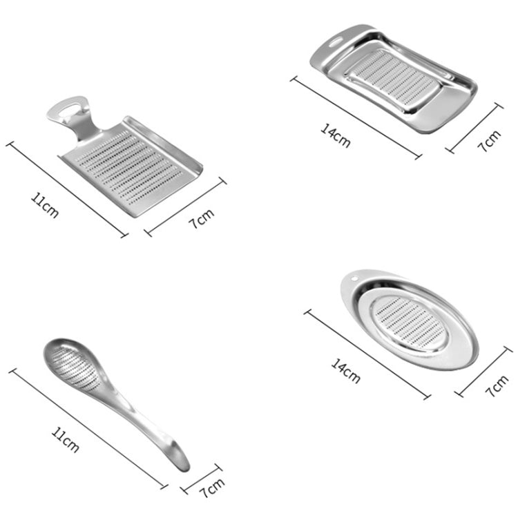 KS1001 Thicken Stainless Steel Ginger Garlic Vegetable Puree Grinder, Specification: Shovel