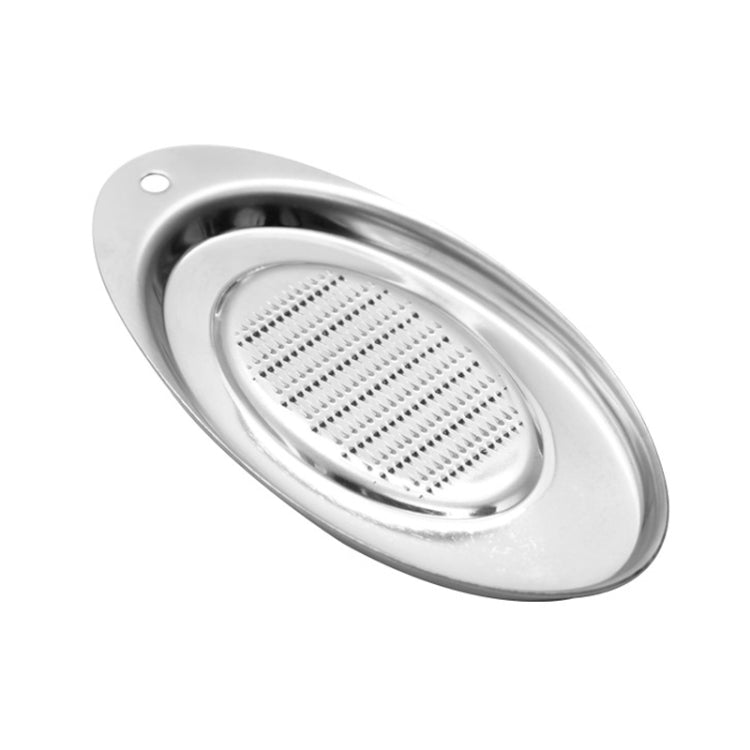 KS1001 Thicken Stainless Steel Ginger Garlic Vegetable Puree Grinder, Specification: Oval