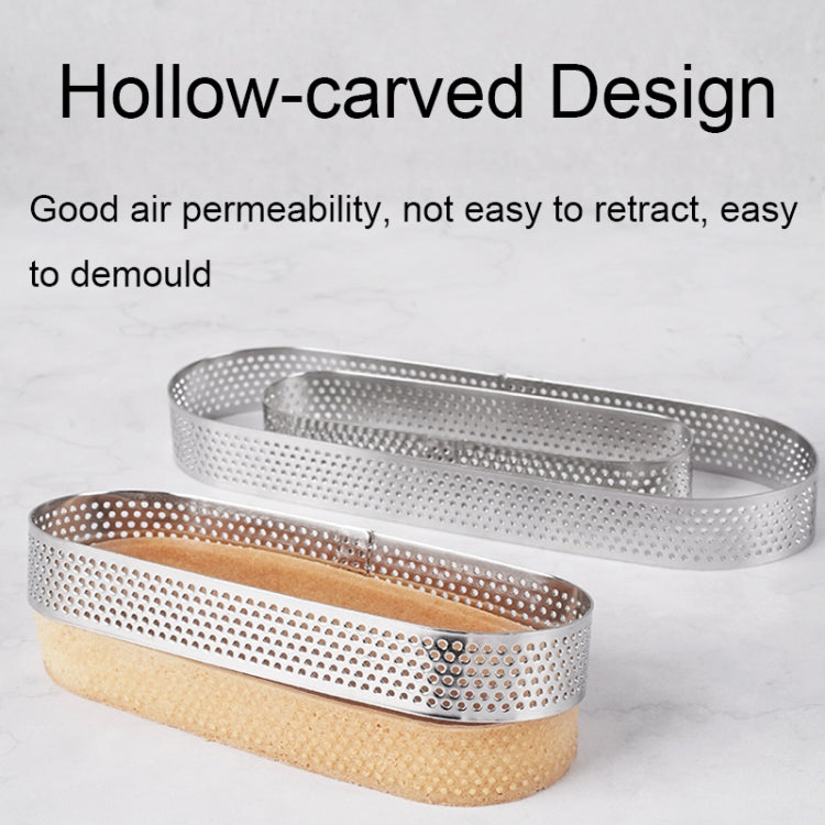 BN1006 Stainless Steel Mousse Circle Thickened Perforated Cake Mold DIY Baking Tools, Specification: Round 3 inches