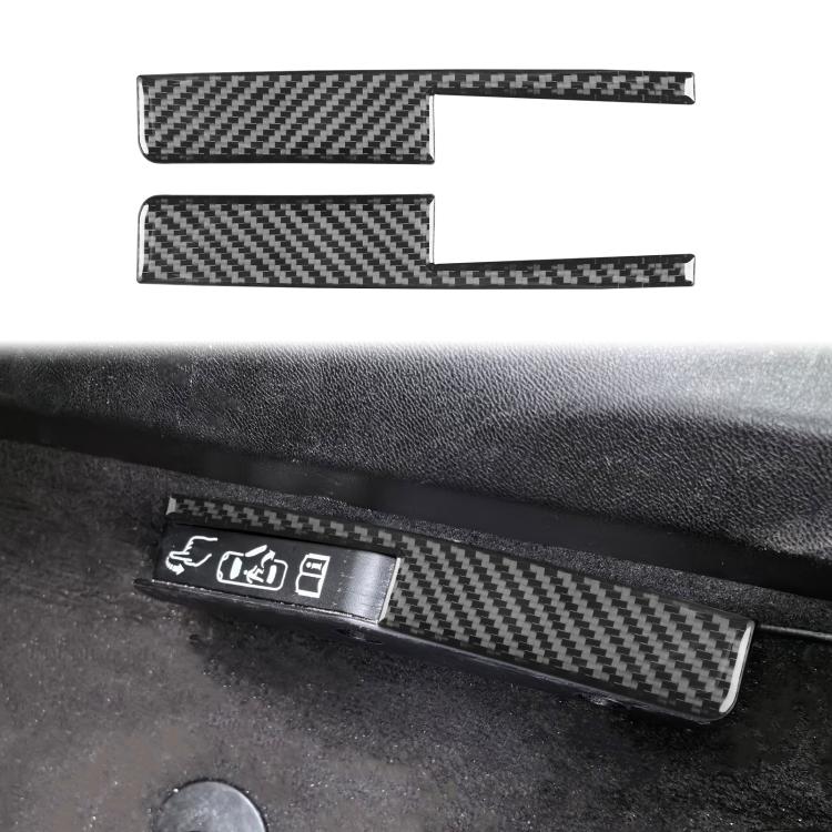 For Chevrolet Corvette C8 2pcs /Set Car Door Lock Switch Sticker - Black