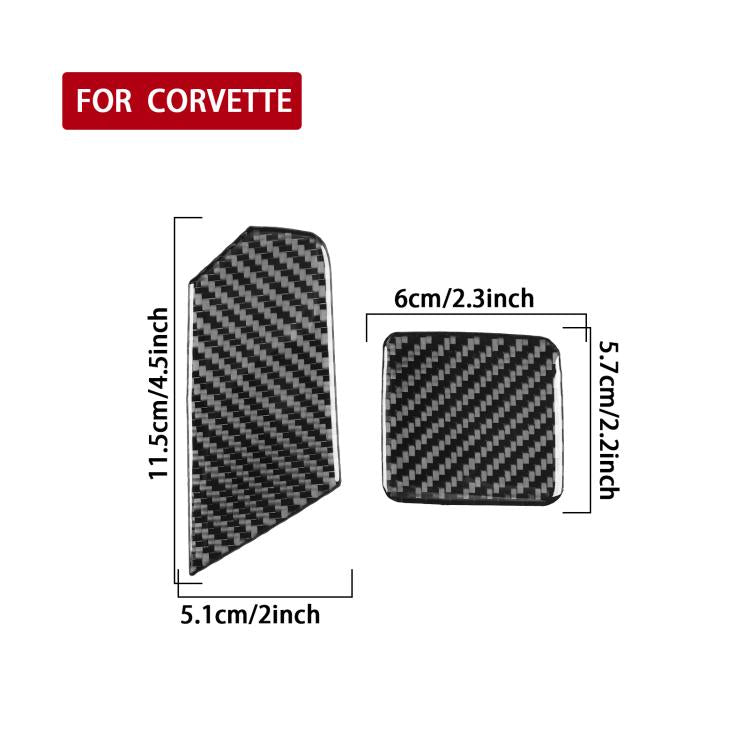 For Chevrolet Corvette C8 2pcs /Set Trailer Hook Sticker - Black