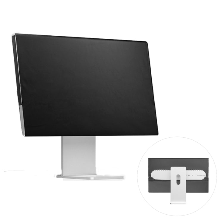 For 32-inch Apple Pro Display XDR PU Dustproof Cover Computer LCD Monitor Cover(Black)