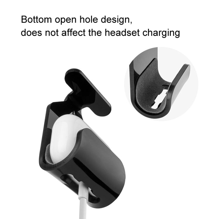 For AirPods Pro Headphone Storage Bracket Magnetic Suction Acrylic Mount(Black)