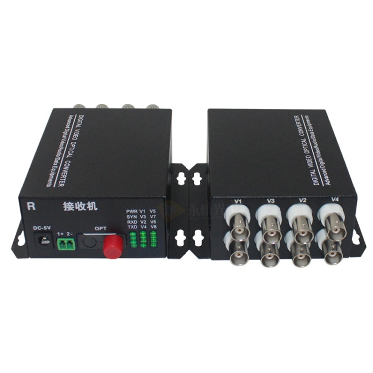 HTB-8V 1pair 20KM FC Pure Video Optical End Machine 8 Monitor Digital Light End Machine