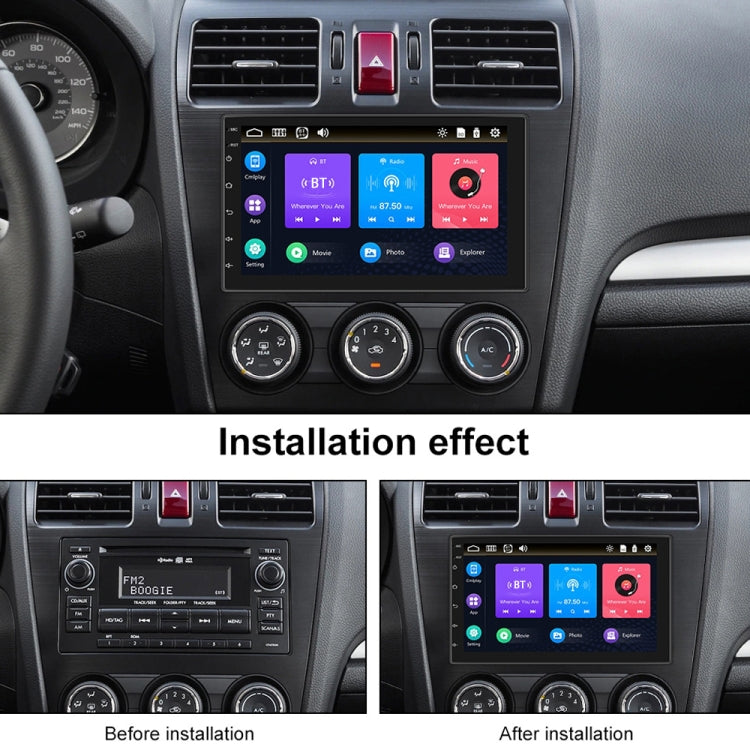 7709 7 Inch Touch Button Dual Ingot Universal MP5 Bluetooth Player, Style:, Sort by color: Standard+8 Lights Camera