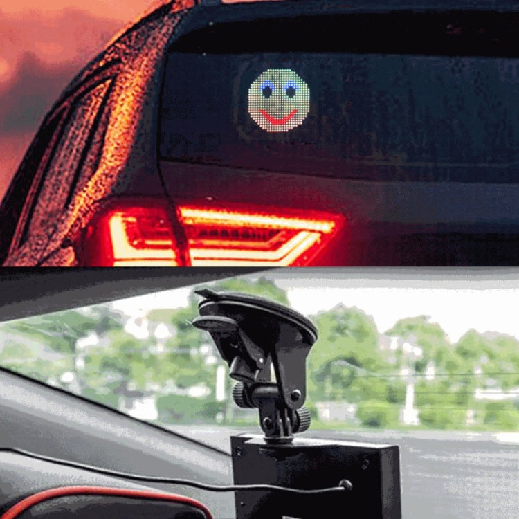 P4-32x32 RGB Full Color Emoji Picture LED Car Display Wireless Transmission Wifi Custom