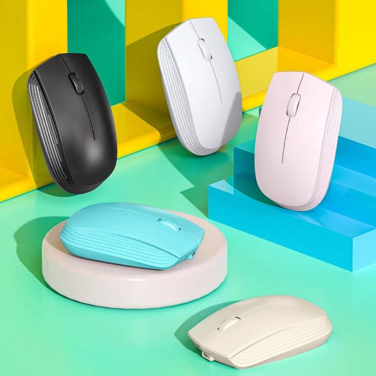 811 3 Keys Laptop Mini Wireless Mouse Portable Optical Mouse, Spec: Charging Version (White)