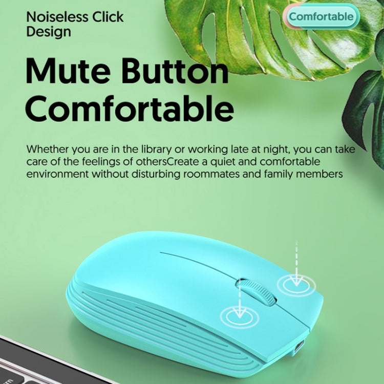 811 3 Keys Laptop Mini Wireless Mouse Portable Optical Mouse, Spec: Double Model (White)