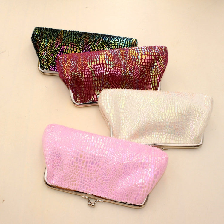 2022-09-2 3pcs Flannel Colorful Leopard Print Ladies Clutch Bag Buckle Coin Purse