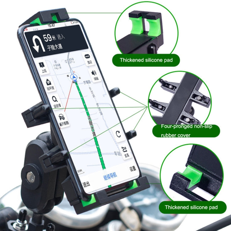 A02 Motorcycle Mobile Phone Navigation Bracket Car Riding Anti-shock Aluminum Alloy Rack