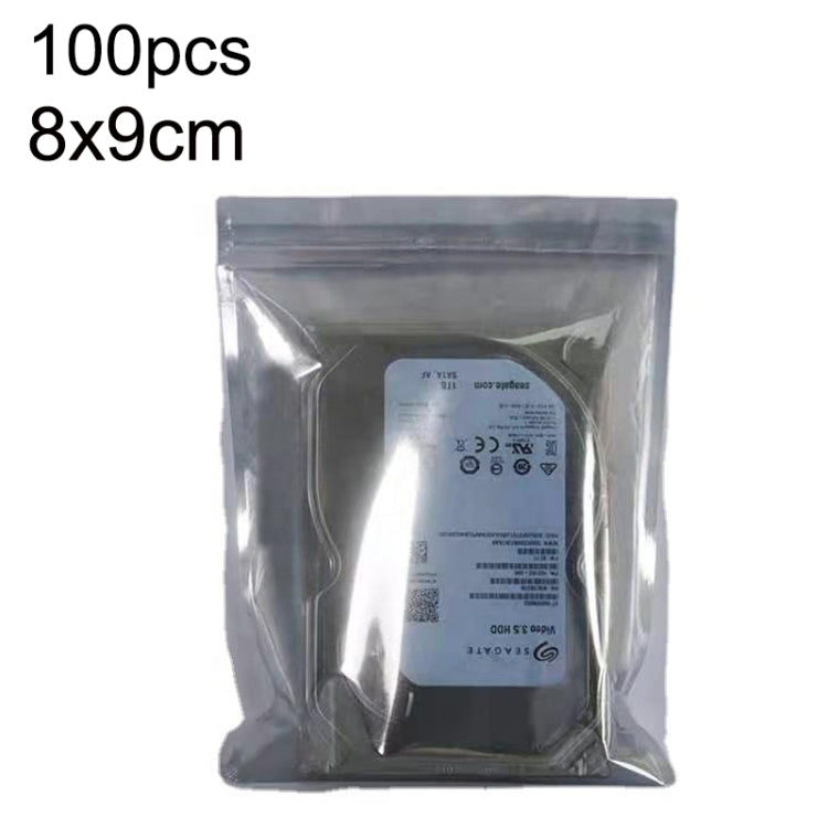 5packs 8x9cm Anti-static Shielding Bag Hard Disk Insulation Bag Electronic Plastic Motherboard Packaging Bag