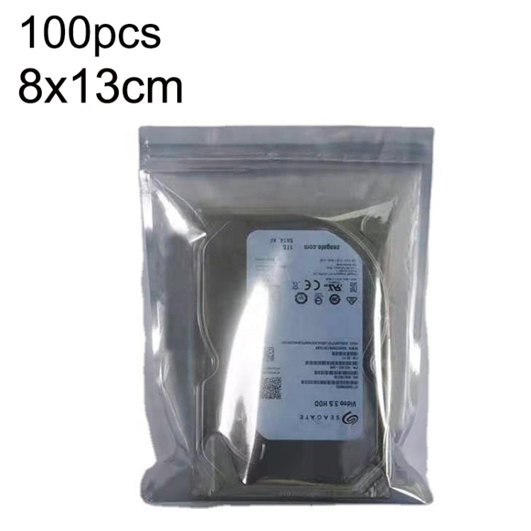 5packs 8x13cm Anti-static Shielding Bag Hard Disk Insulation Bag Electronic Plastic Motherboard Packaging Bag