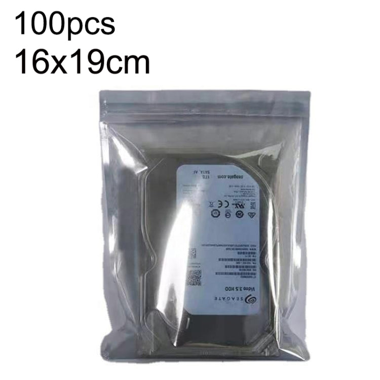 2packs 16x19cm Anti-static Shielding Bag Hard Disk Insulation Bag Electronic Plastic Motherboard Packaging Bag