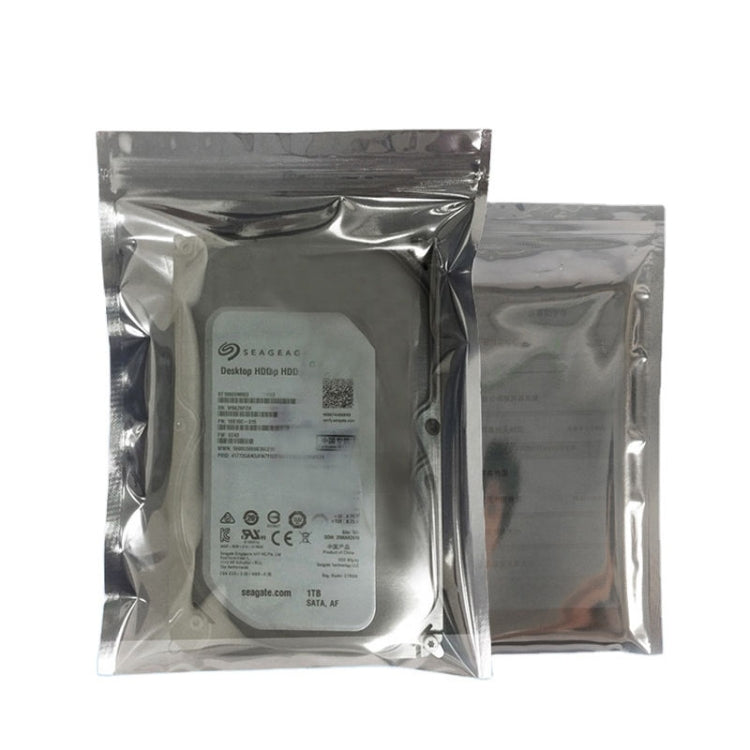 2packs 16x19cm Anti-static Shielding Bag Hard Disk Insulation Bag Electronic Plastic Motherboard Packaging Bag