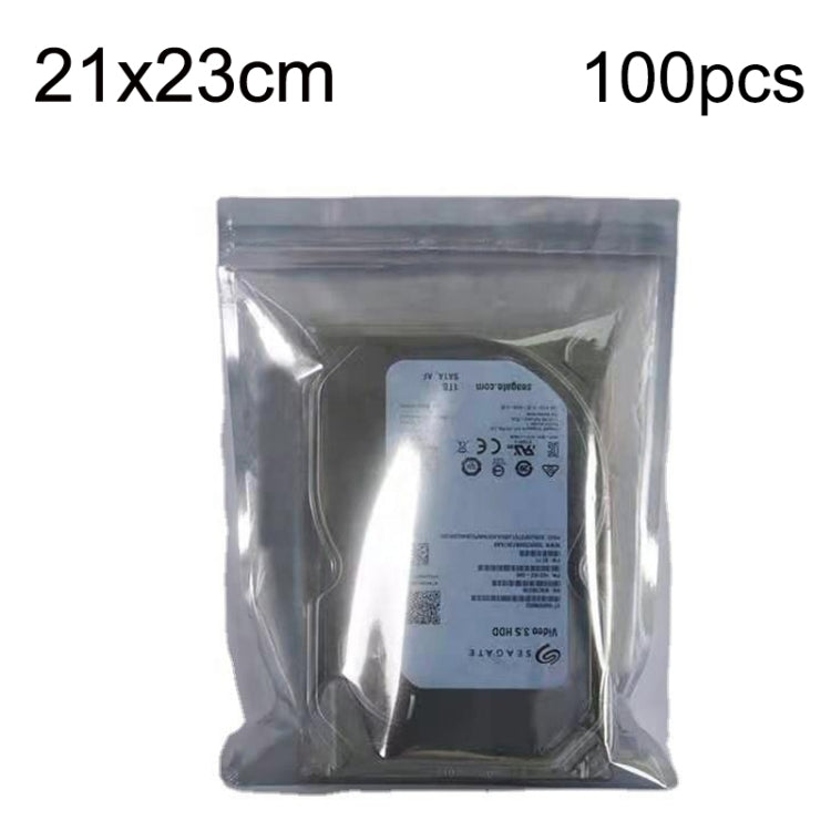 100pcs/pack 21x23cm Anti-static Shielding Bag Hard Disk Insulation Bag Electronic Plastic Motherboard Packaging Bag