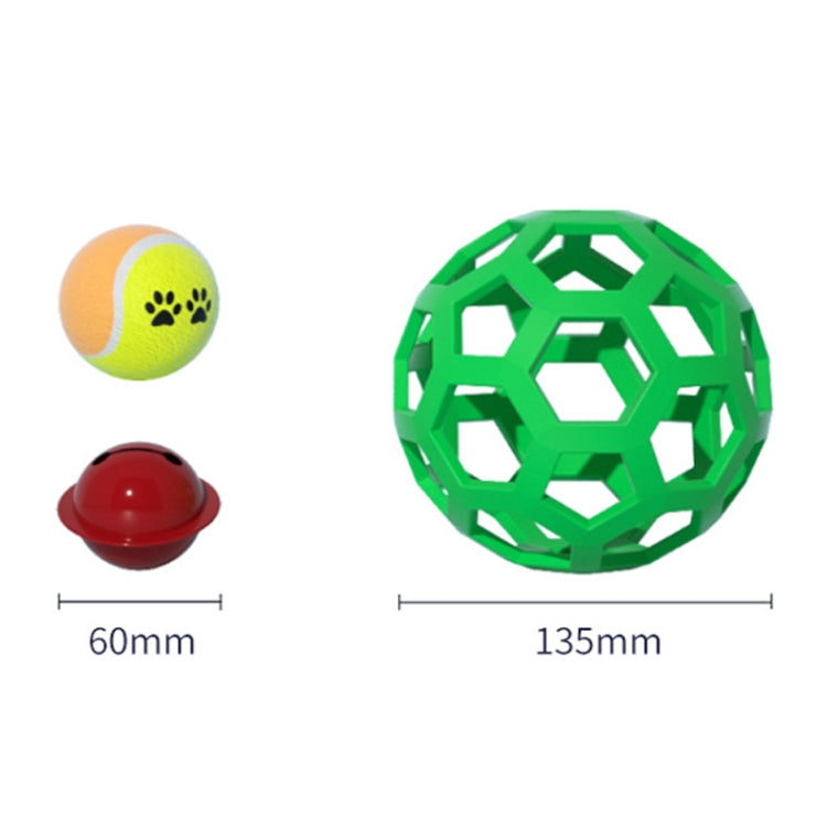 1030001 Dog Toy Hollow Ball Bite-resistant Elastic Pet Rubber Toy Balls, Spec: Hollow