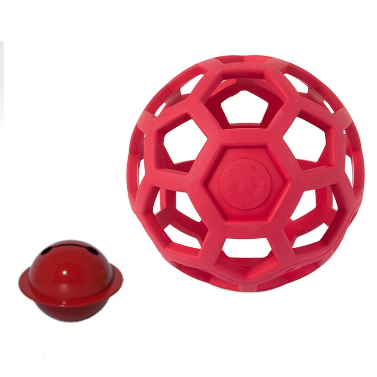 1030001 Dog Toy Hollow Ball Bite-resistant Elastic Pet Rubber Toy Balls, Spec: Bell