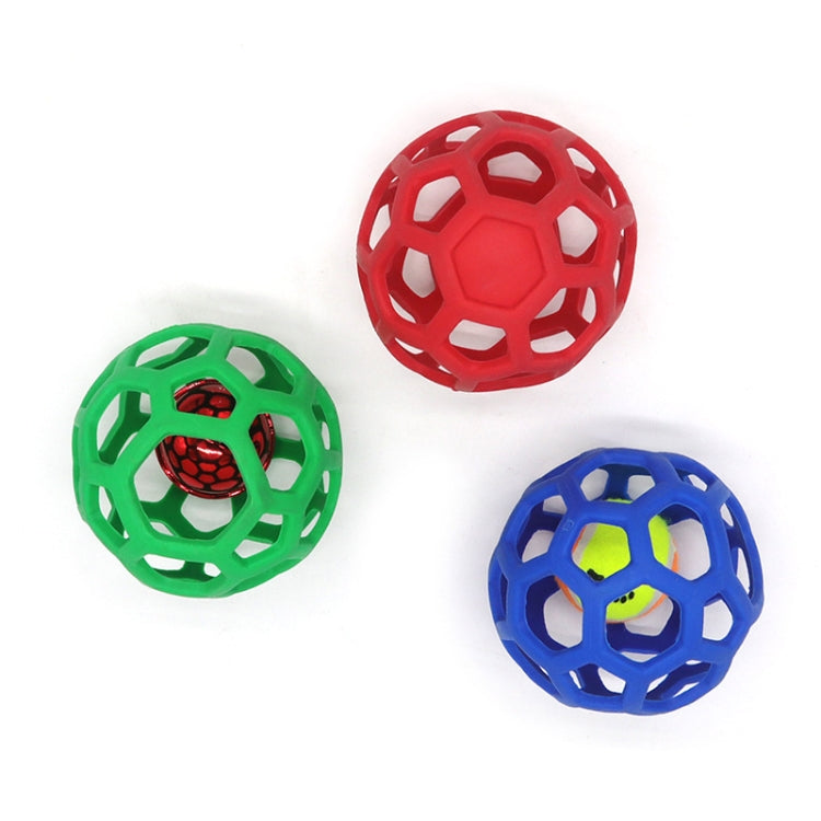 1030001 Dog Toy Hollow Ball Bite-resistant Elastic Pet Rubber Toy Balls, Spec: Tennis