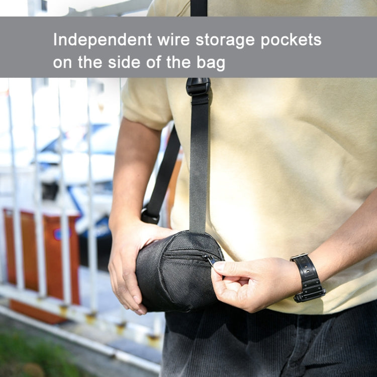 For JBL Charge 4/5/6 Portable Shoulder Bag Speaker Protective Case(Black)