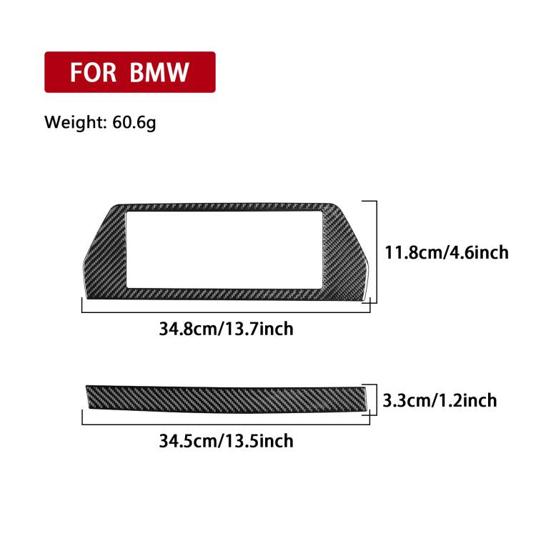 For 2019-2024 BMW 8 Series G14 Left-hand Drive 2pcs /Set Navigation Screen Frame Sticker