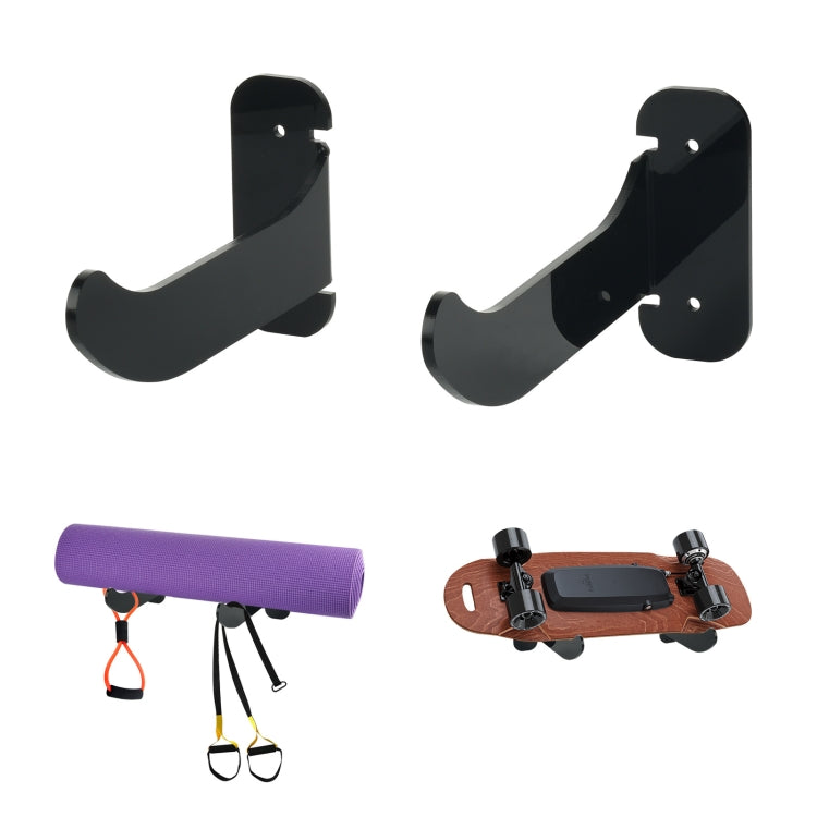Indoor Acrylic Wall Mount Bracket Yoga Mat Storage Rack