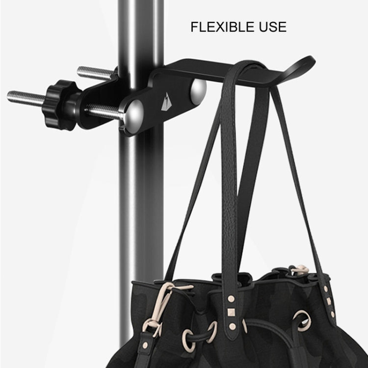 Clip Post Headphone Holder Hook Desktop Headset  Stand(Black)