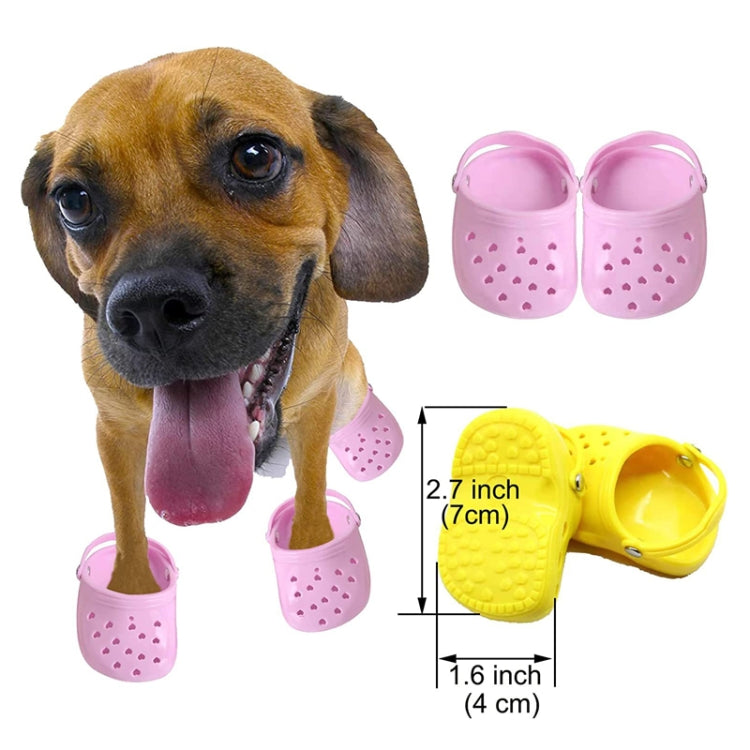 PETS119 1pair Pet Cave Shoes Dog Slippers Beach Shoes