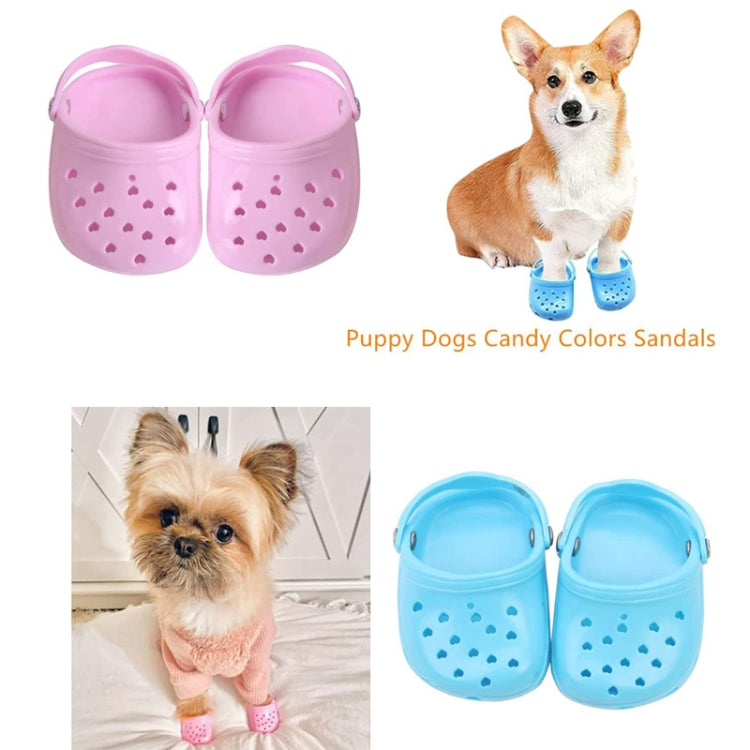 PETS119 1pair Pet Cave Shoes Dog Slippers Beach Shoes