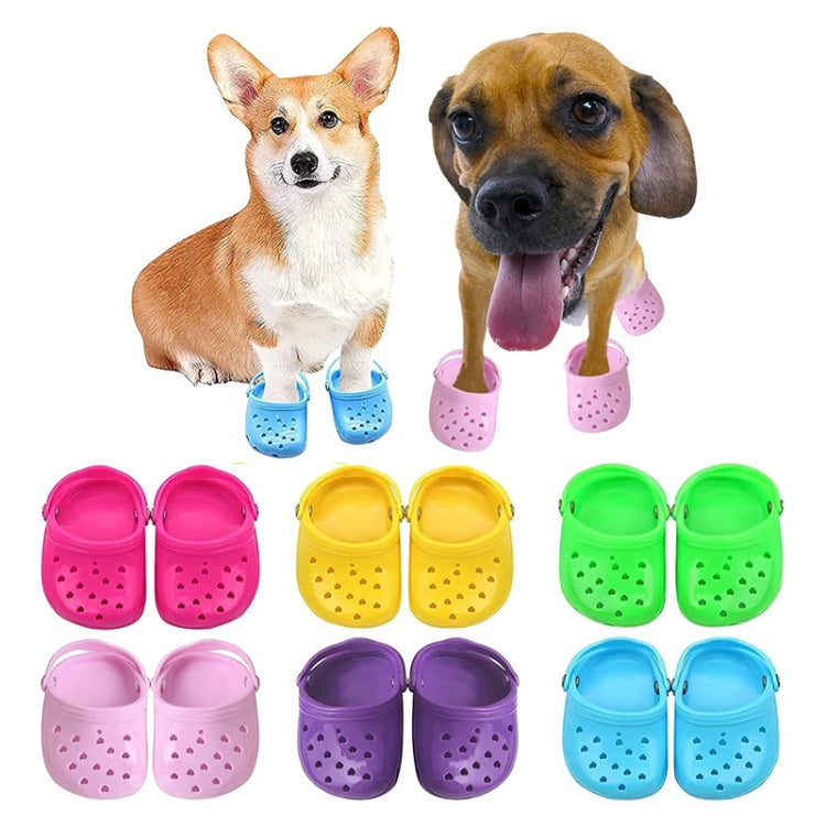 PETS119 1pair Pet Cave Shoes Dog Slippers Beach Shoes
